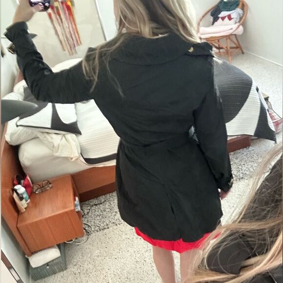 Burberry London navy blue rain lightweight trench coat US 10 - Picture 3 of 13